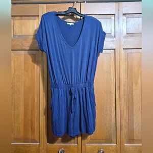 Navy Blue Women's Romper